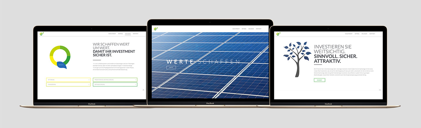 Website e3 Green Solar-Investment